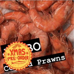 XMAS PRE-ORDER: Jumbo Whole Cooked Prawns (1kg)