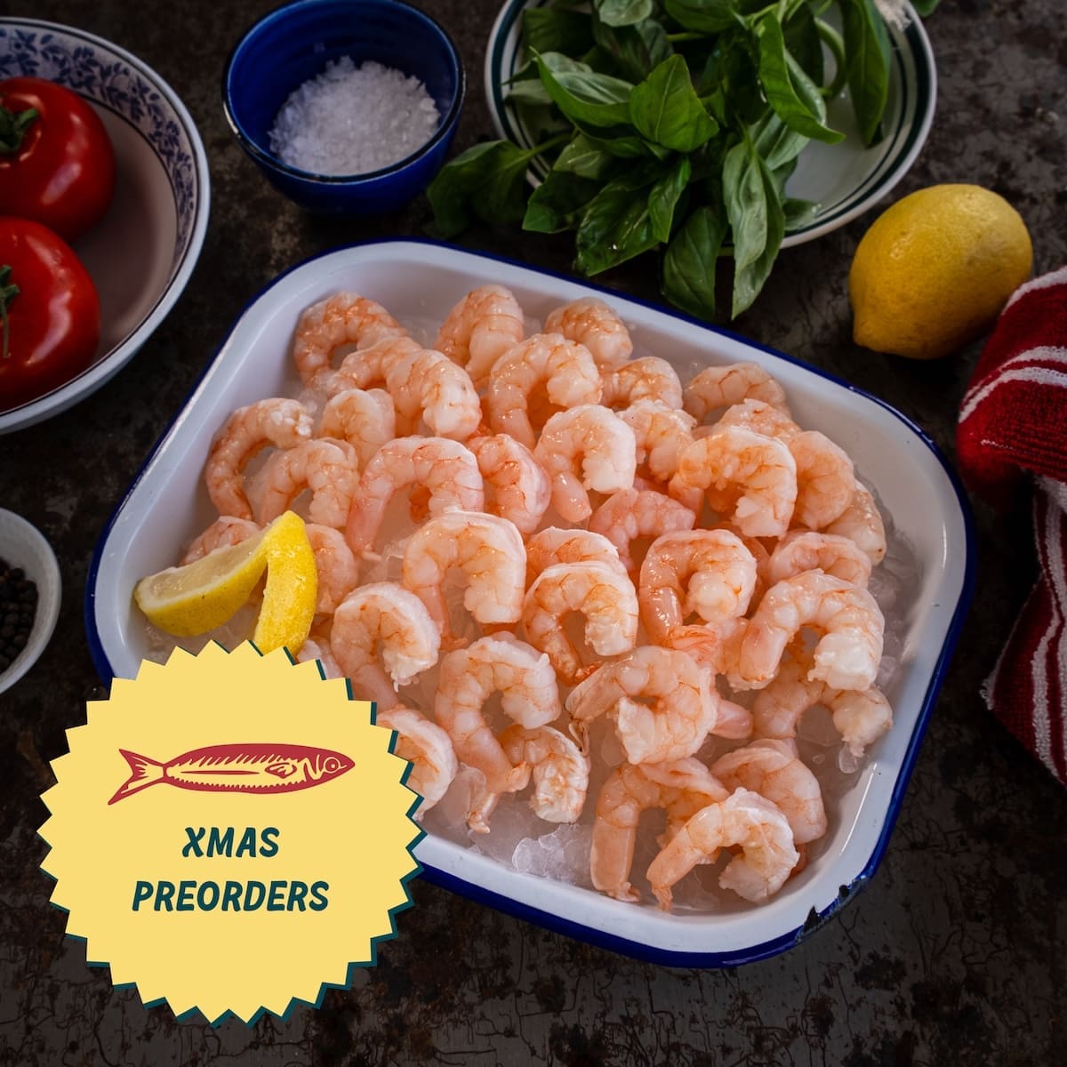 XMAS PRE-ORDER: Cooked Shrimps (1kg)