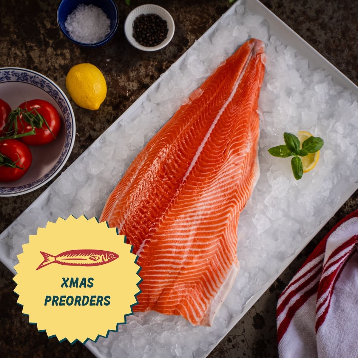 XMAS PRE-ORDER: Salmon - One Full Side Fillet (Bone Out)