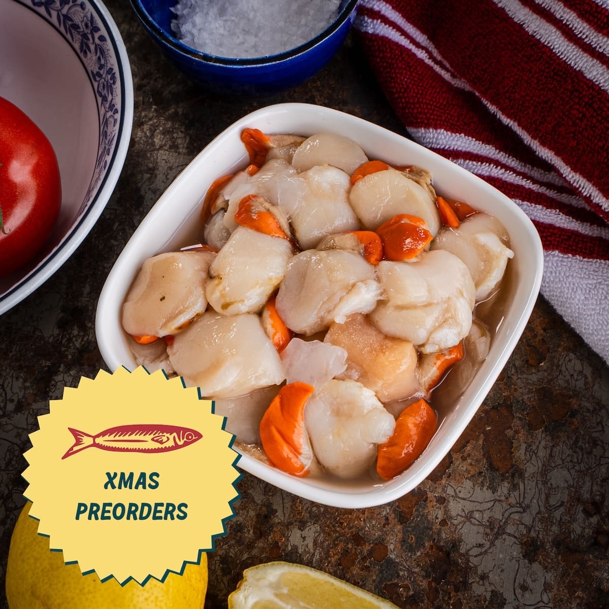 XMAS PRE-ORDER: Tasmanian Scallops (AUS) Frozen - 500g