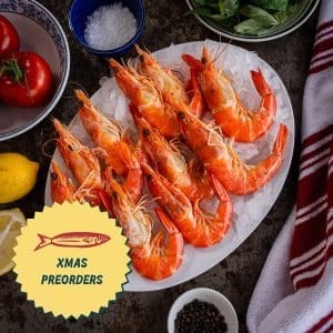 XMAS PRE-ORDER: Jumbo Whole Cooked Prawns (1kg)